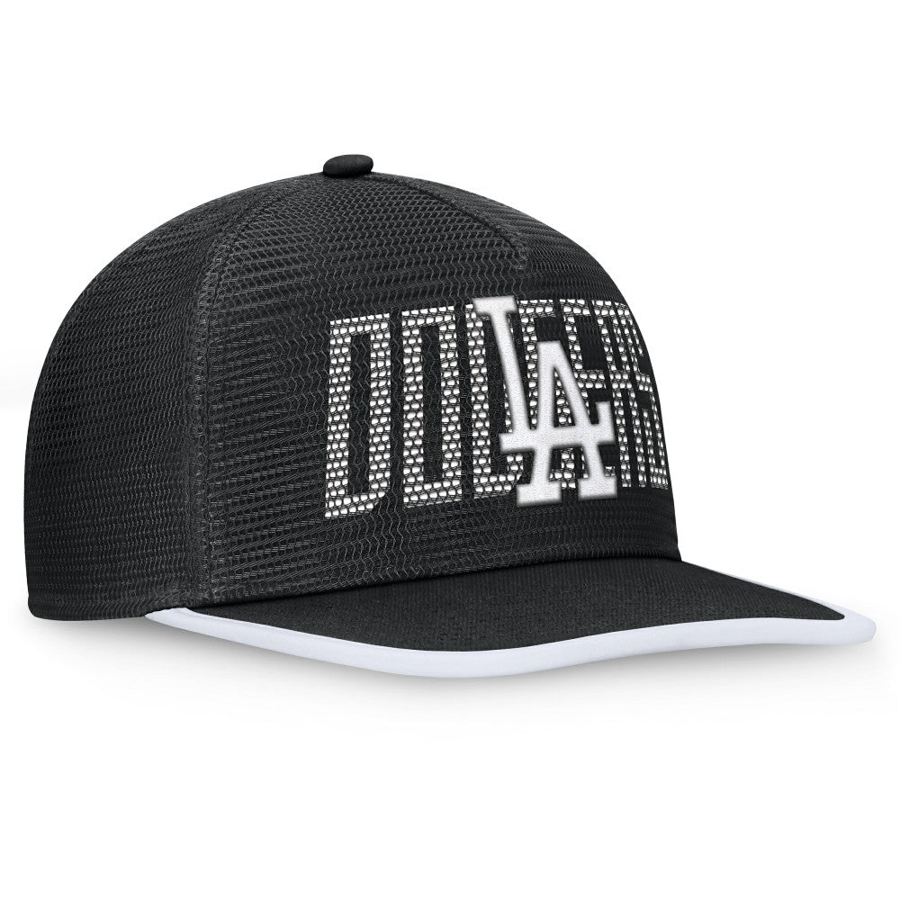 Los Angeles Dodgers Fanatics Let's Glow Line Drive Snapback Hat - Black Hats