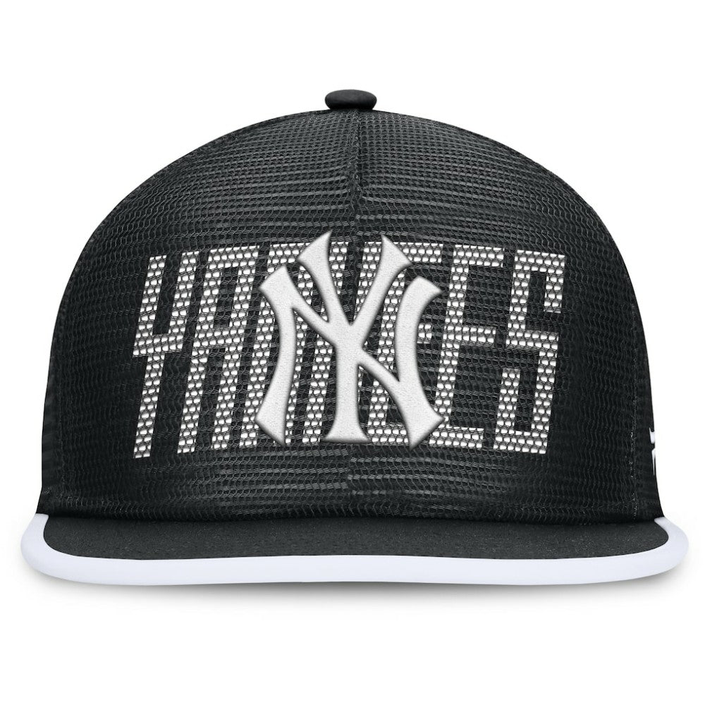 New York Yankees Fanatics Let's Glow Line Drive Snapback Hat - Black Hats
