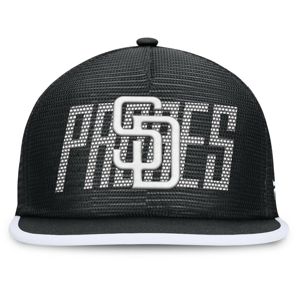 San Diego Padres Fanatics Let's Glow Line Drive Snapback Hat - Black Hats