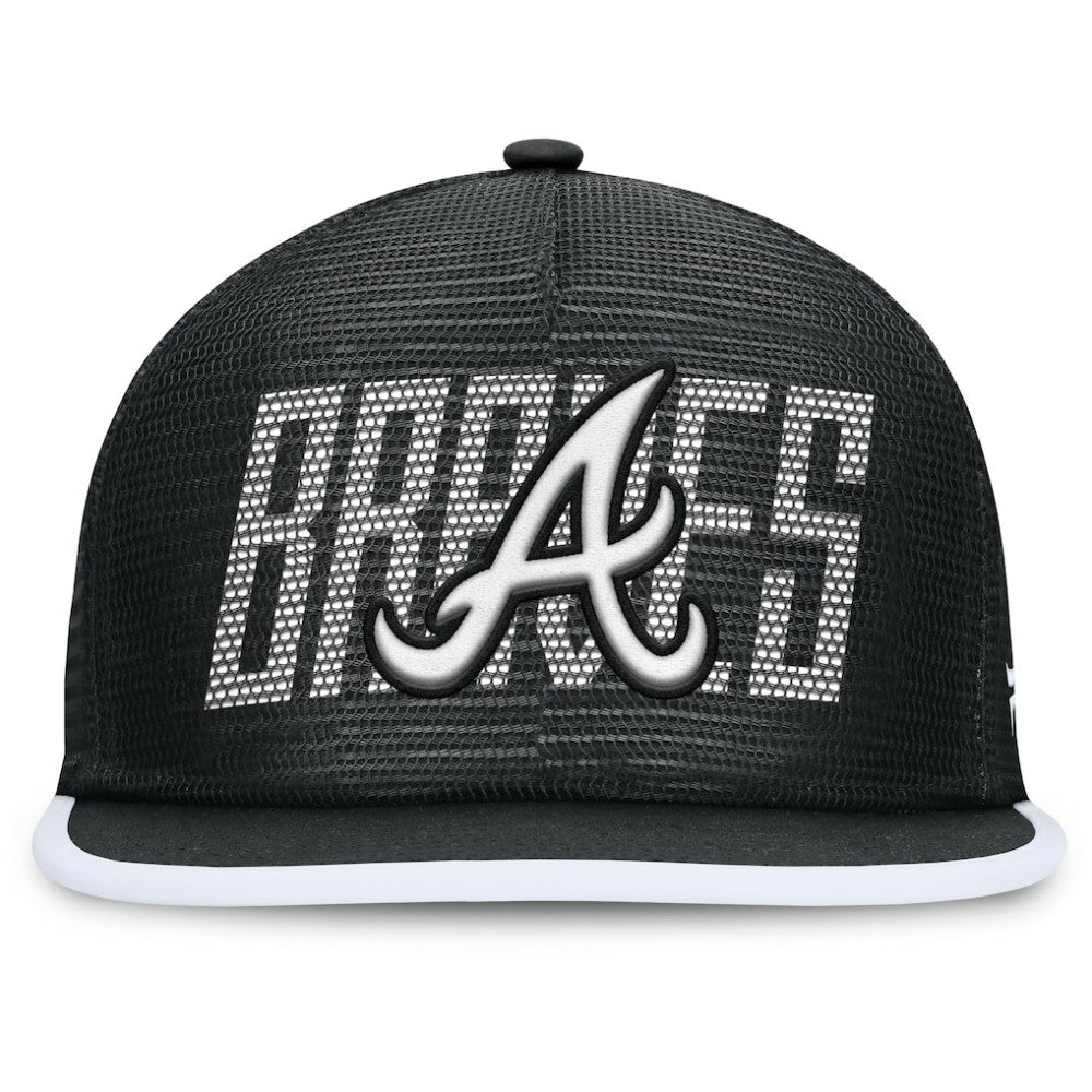 Atlanta Braves Fanatics Let's Glow Line Drive Snapback Hat - Black Hats