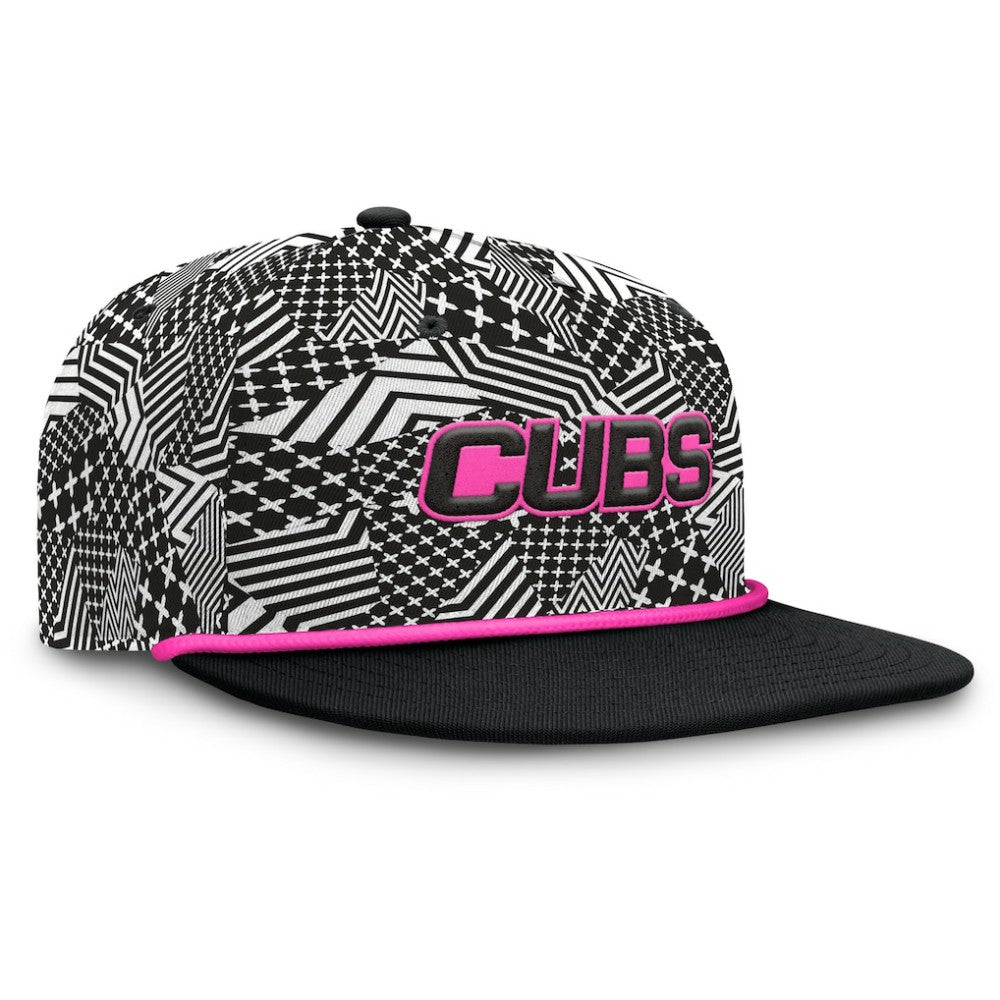 Chicago Cubs Fanatics Let's Glow Moon Shot Snapback Hat - Black Hats