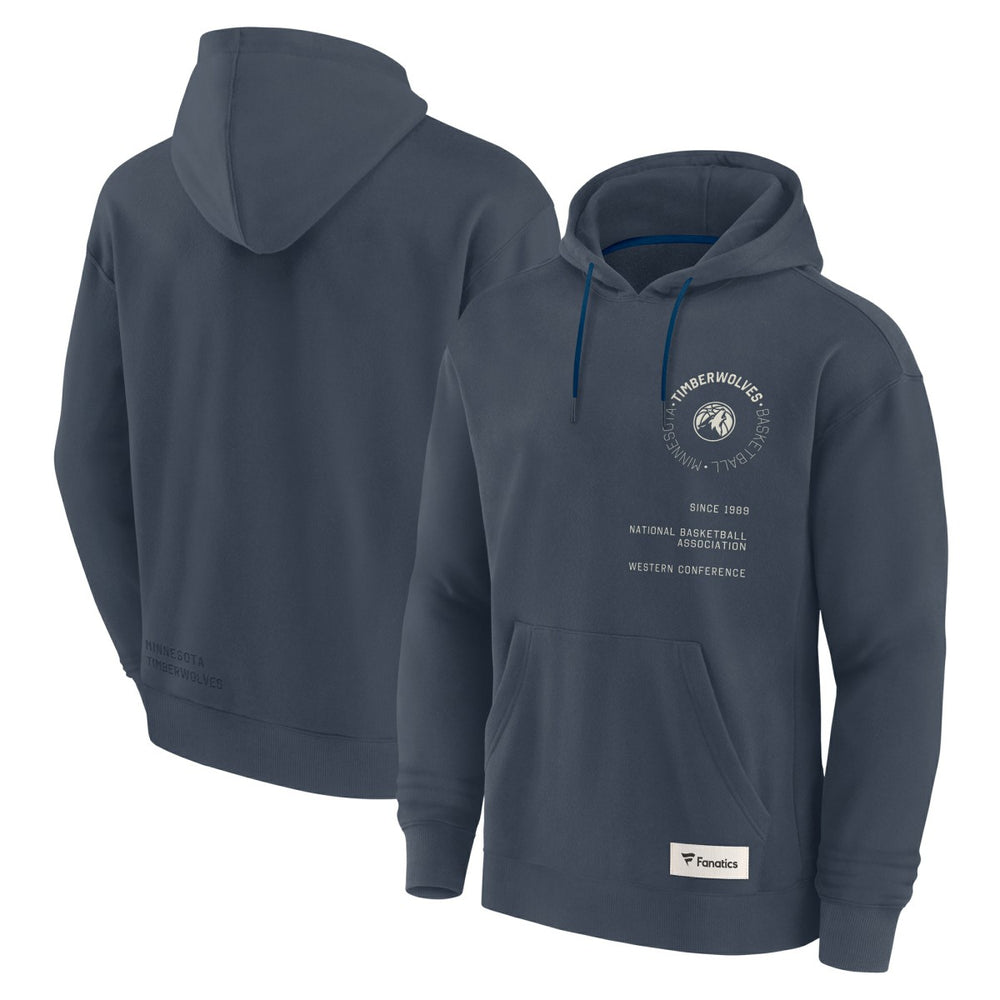 Minnesota Timberwolves Future Ground Info Elements Premium Pullover Hoodie Blue