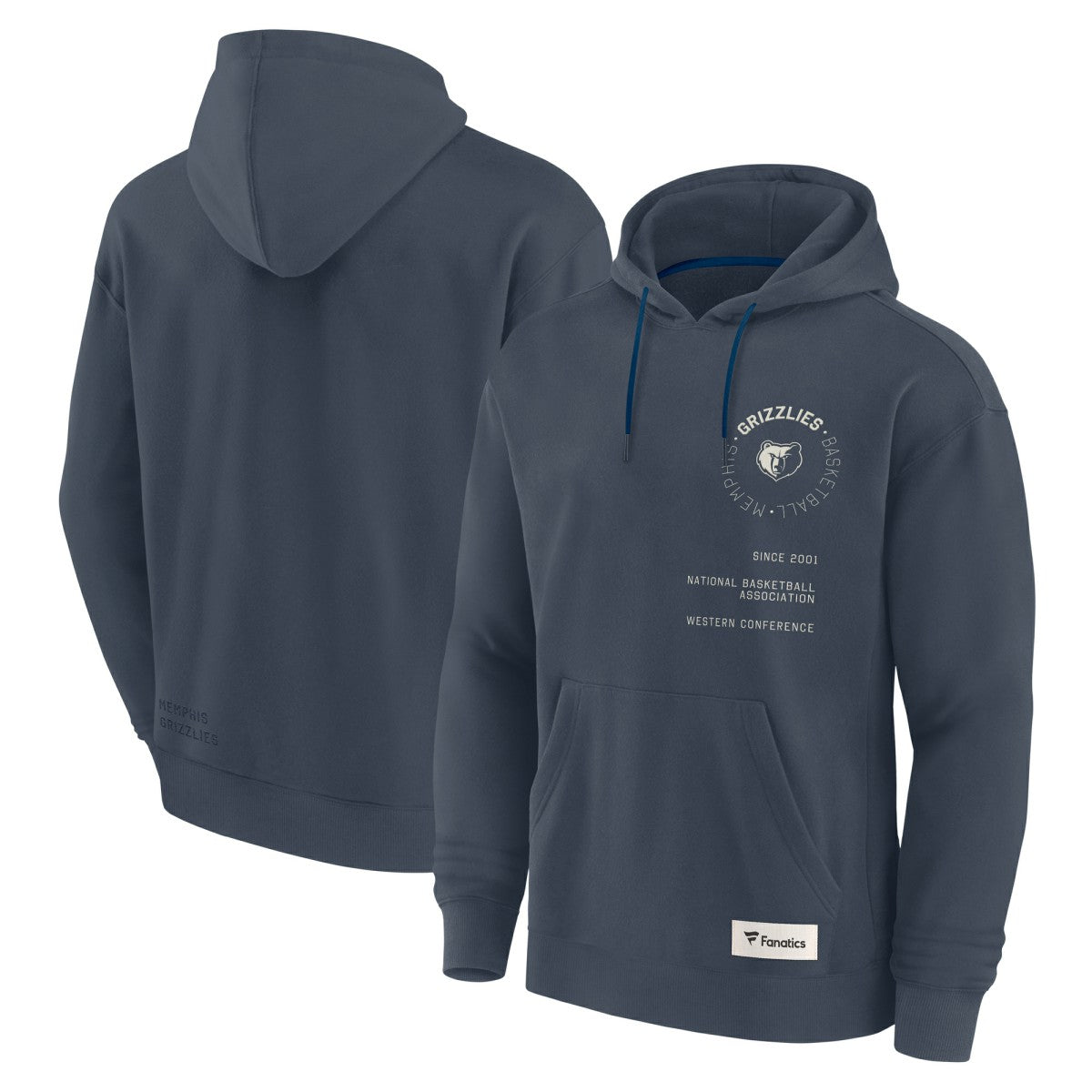 Memphis Grizzlies Future Ground Info Elements Premium Pullover Hoodie Blue