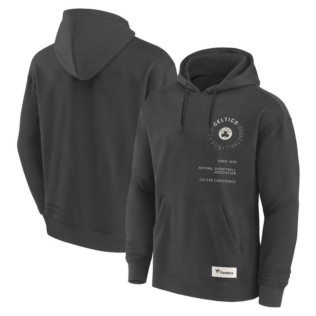 Boston Celtics Future Ground Info Elements Premium Pullover Hoodie Gray