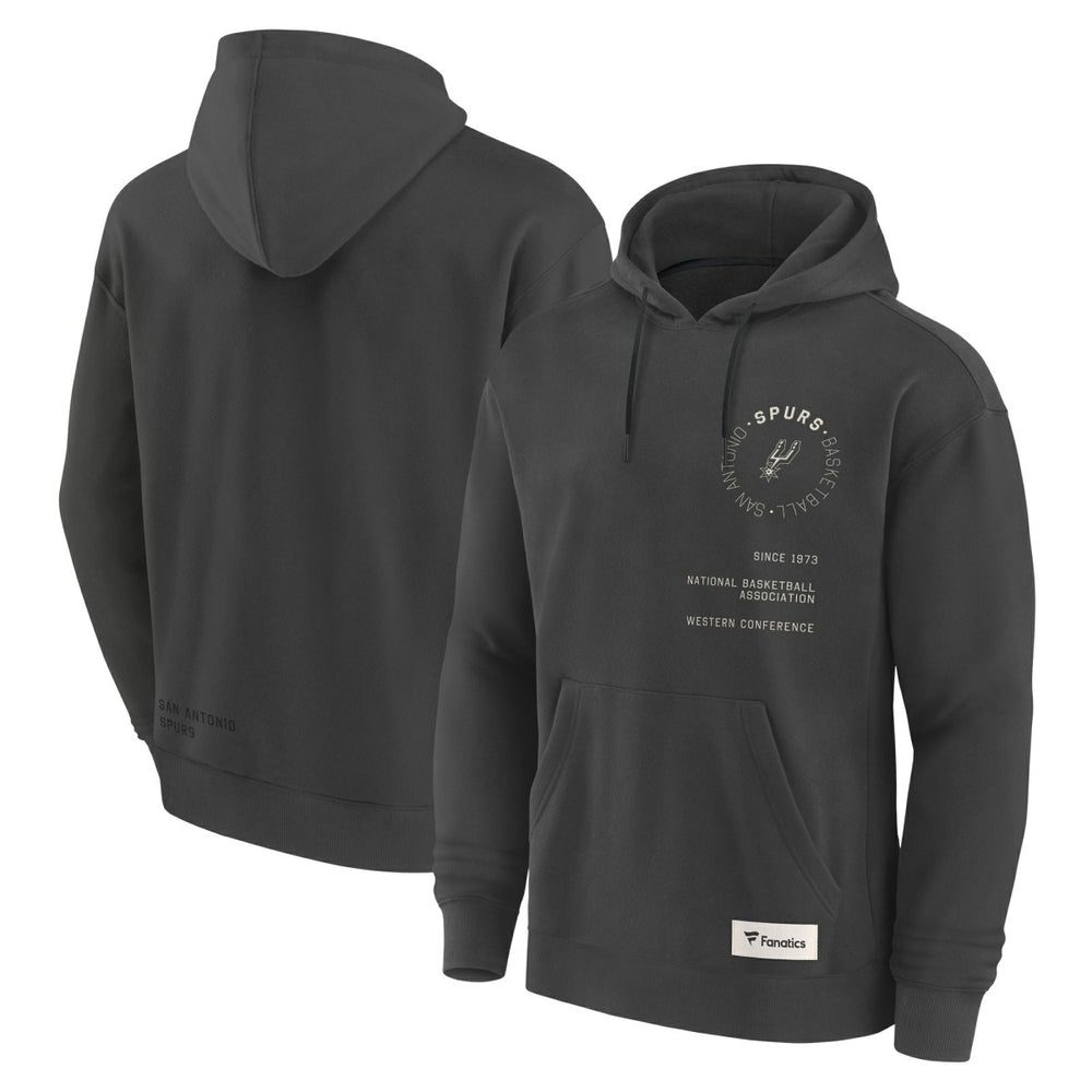 San Antonio Spurs Future Ground Info Elements Premium Pullover Hoodie Gray