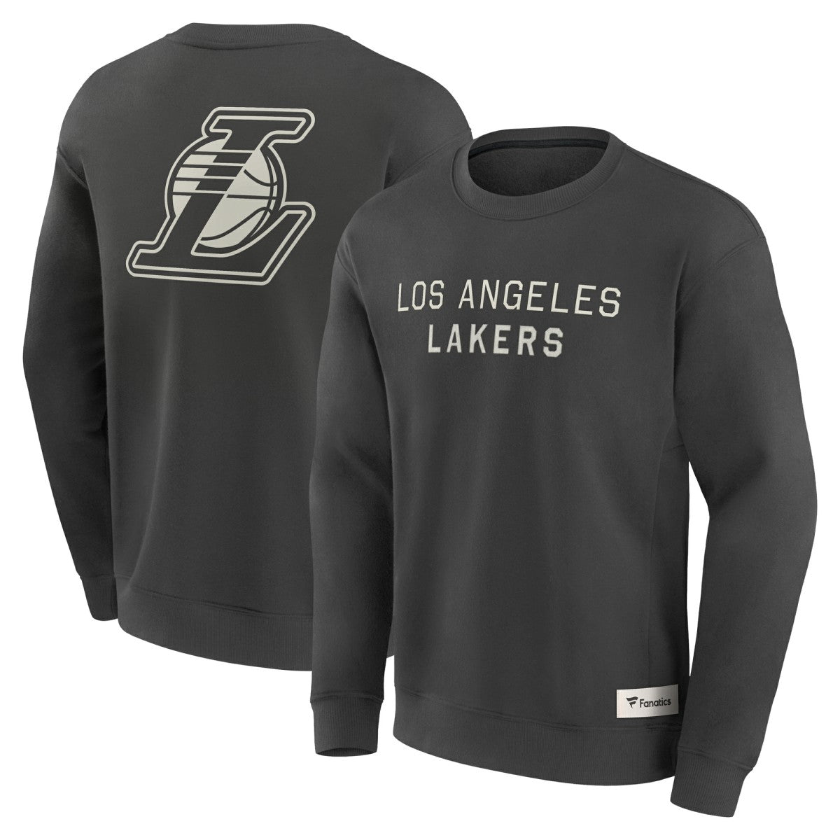 Los Angeles Lakers Elements Future Ground Lettering Pullover Sweatshirt Gray