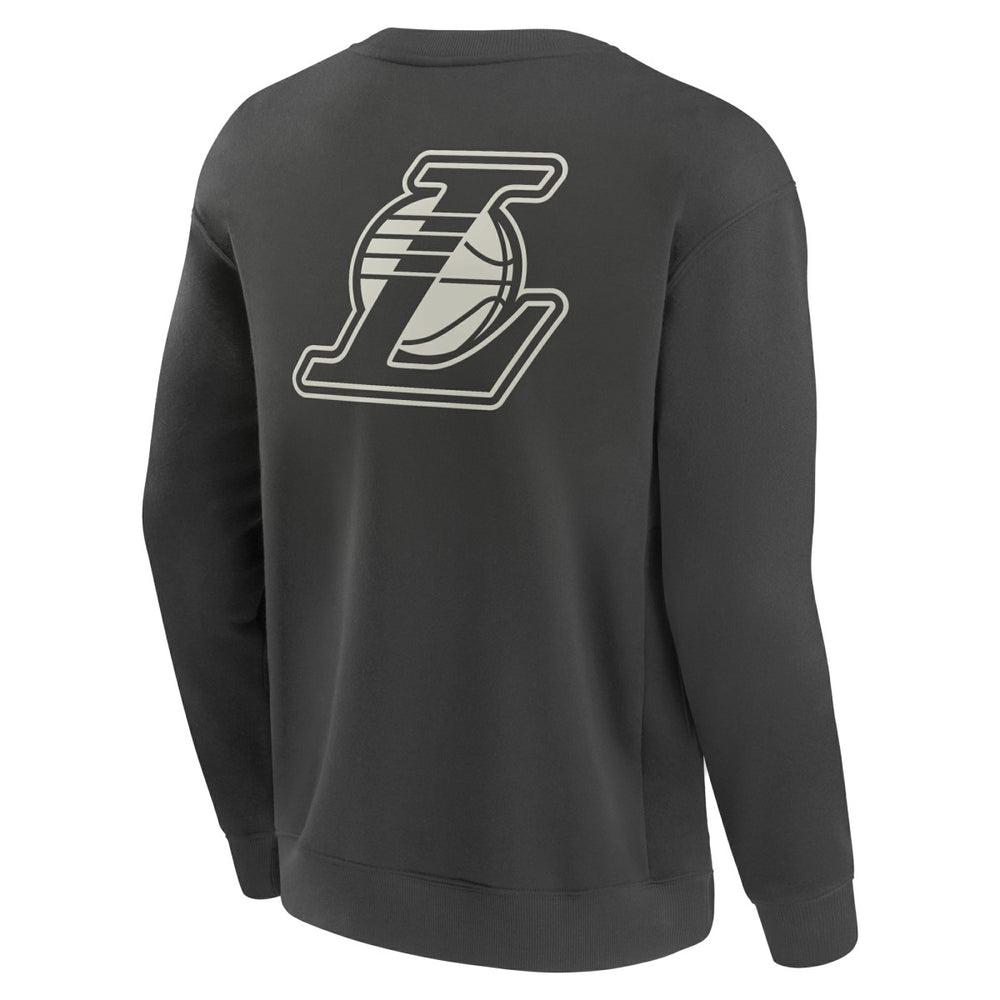 Los Angeles Lakers Elements Future Ground Lettering Pullover Sweatshirt Gray