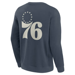 Philadelphia 76ers Elements Future Ground Lettering Pullover Sweatshirt Blue