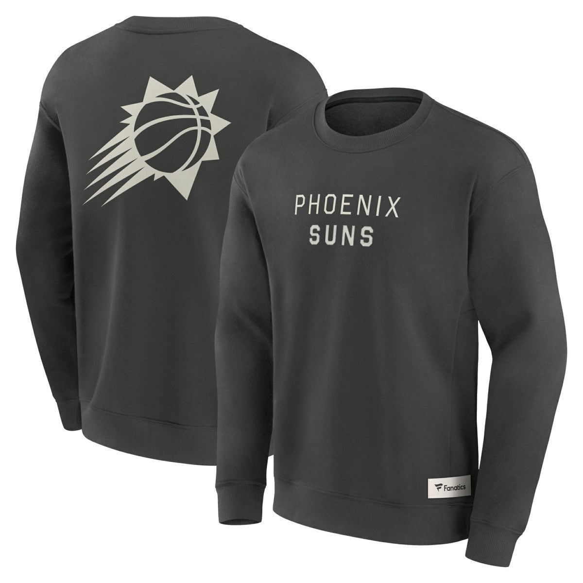 Phoenix Suns Elements Future Ground Lettering Pullover Sweatshirt Gray