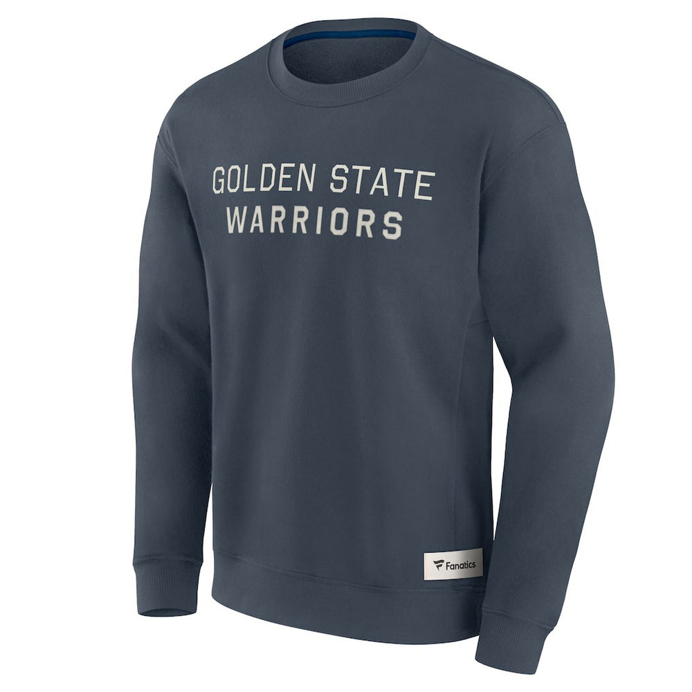 Golden State Warriors Elements Future Ground Lettering Pullover Sweatshirt Blue