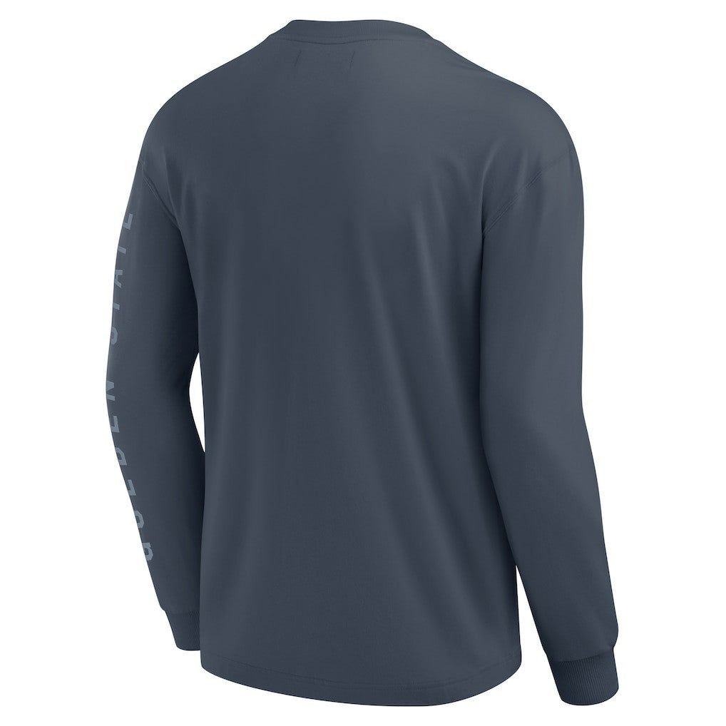 Golden State Warriors Elements Future Ground Tonal Info Long Sleeve T-Shirt Blue