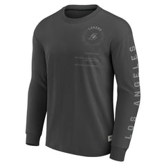 Los Angeles Lakers Elements Future Ground Tonal Info Long Sleeve T-Shirt Gray