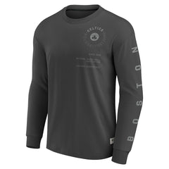 Boston Celtics Elements Future Ground Tonal Info Long Sleeve T-Shirt Gray