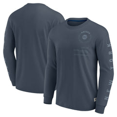 New York Knicks Elements Future Ground Tonal Info Long Sleeve T-Shirt Blue
