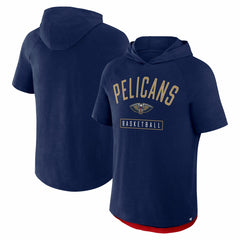 New Orleans Pelicans Pass Legend Raglan Hoodie T-Shirt Navy