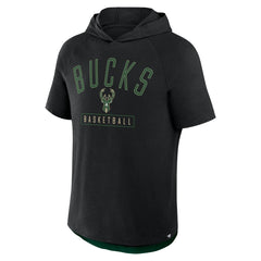 Milwaukee Bucks Pass Legend Raglan Hoodie T-Shirt Black