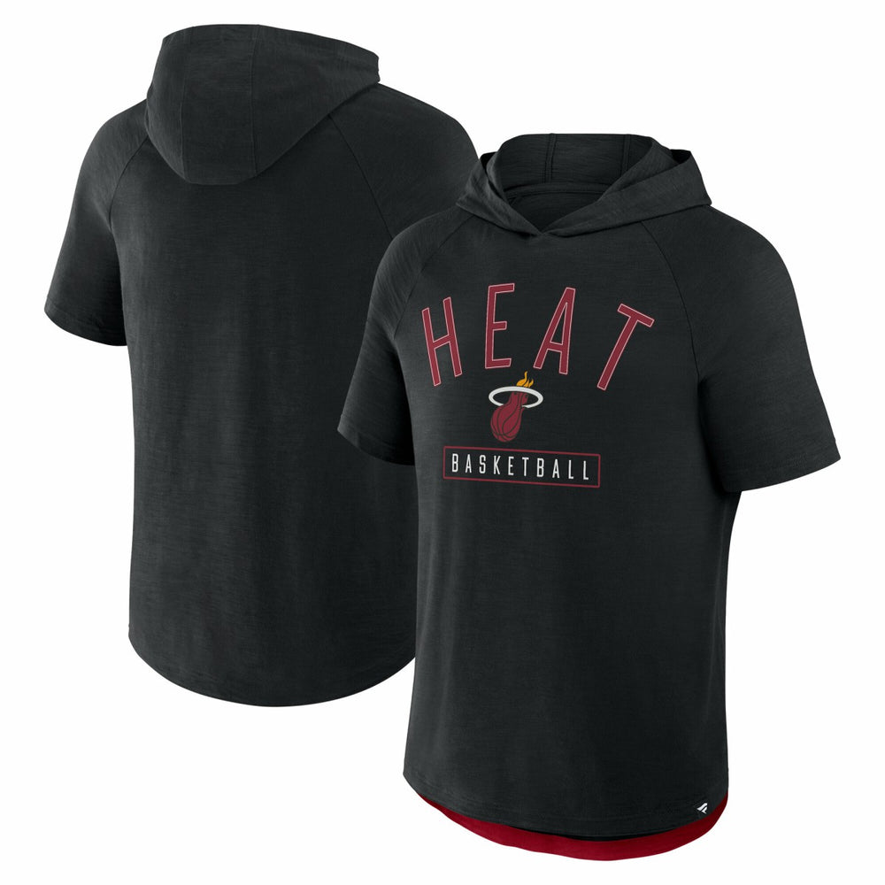 Miami Heat Pass Legend Raglan Hoodie T-Shirt Black