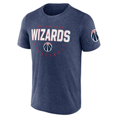 Washington Wizards Logo Athletic Block Practice Performance T-Shirt Heather Navy