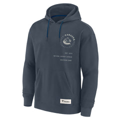 NHL Vancouver Canucks Fanatics Future Ground Info Pullover Hoodie - Navy
