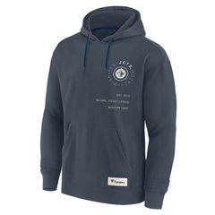 NHL Winnipeg Jets Fanatics Future Ground Info Pullover Hoodie - Navy