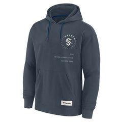NHL Seattle Kraken Fanatics Future Ground Info Pullover Hoodie - Navy