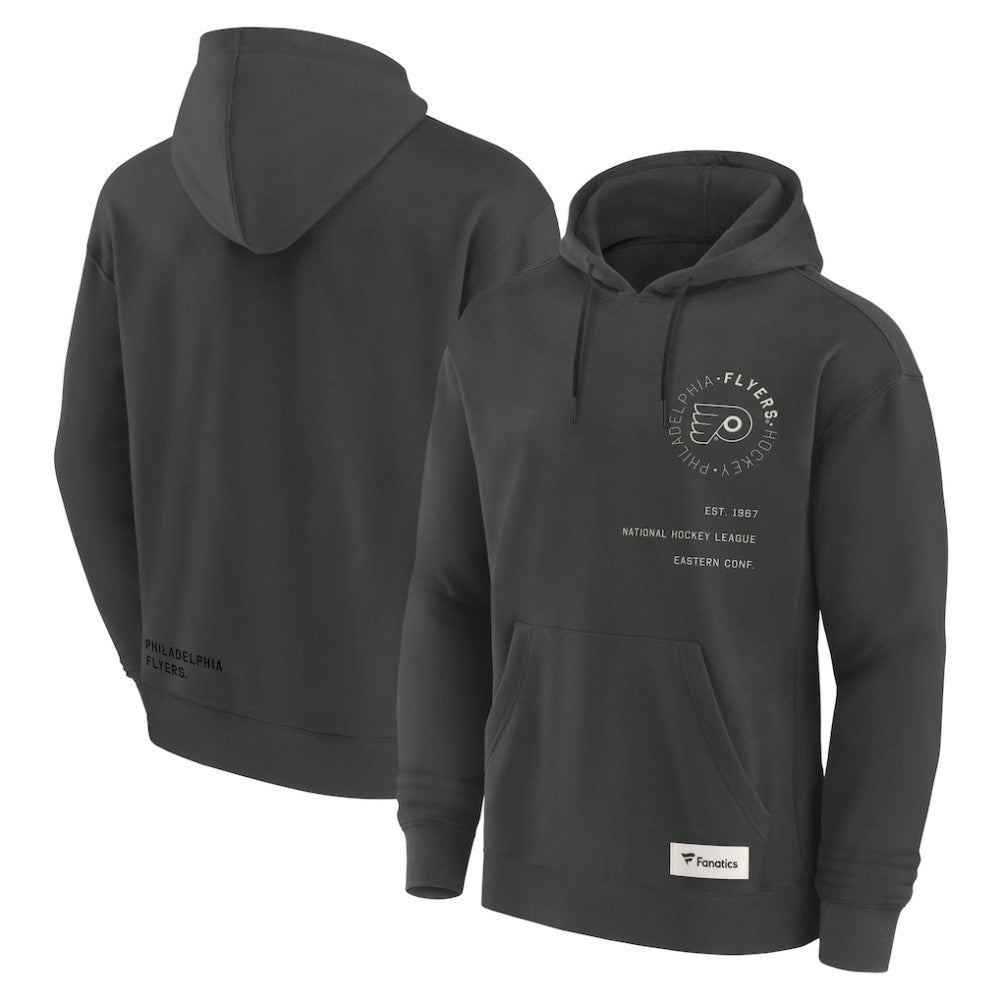 NHL Philadelphia Flyers Fanatics Future Ground Info Pullover Hoodie - Charcoal