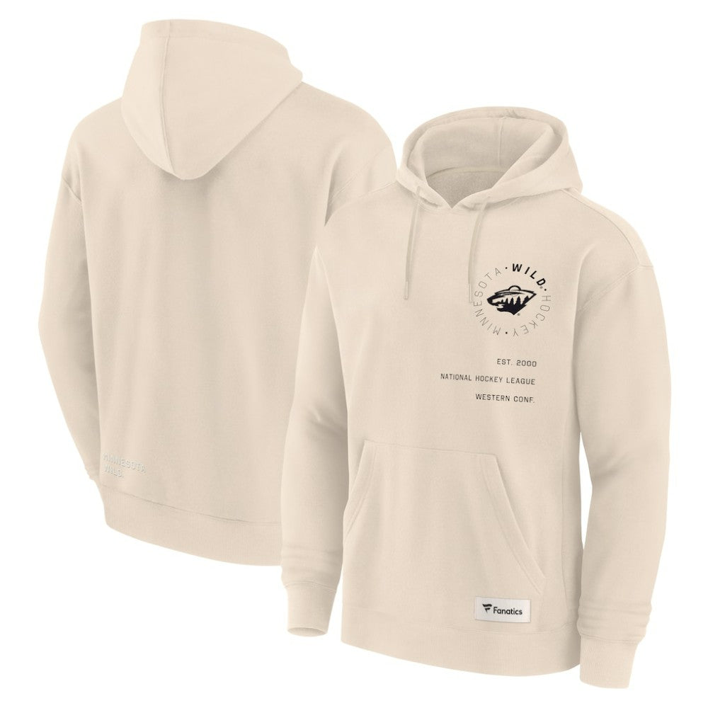 NHL Minnesota Wild Fanatics Future Ground Info Pullover Hoodie - Cream