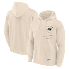 NHL Minnesota Wild Fanatics Future Ground Info Pullover Hoodie - Cream