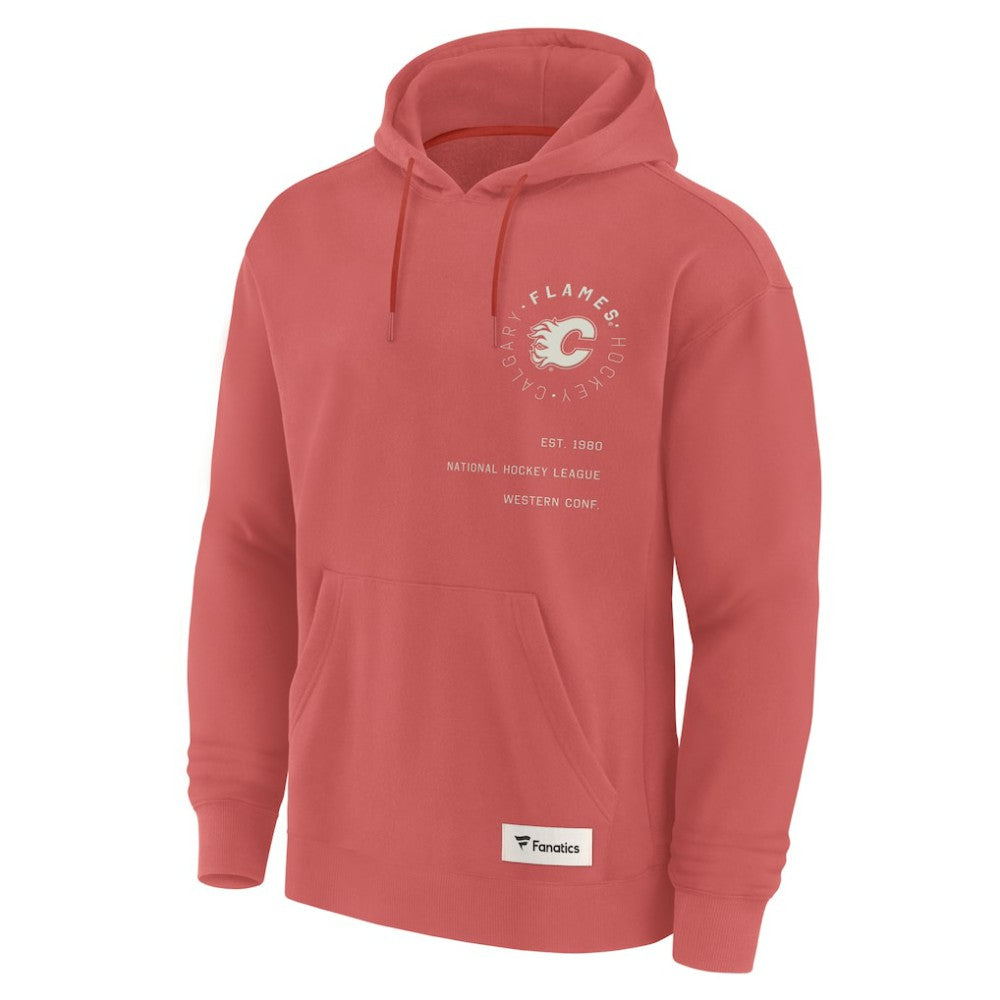 NHL Calgary Flames Fanatics Future Ground Info Pullover Hoodie - Red