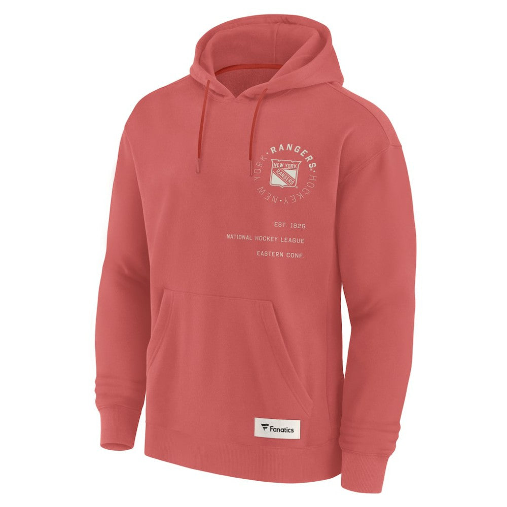 NHL New York Rangers Fanatics Future Ground Info Pullover Hoodie - Red