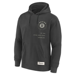 NHL Boston Bruins Fanatics Future Ground Info Pullover Hoodie - Charcoal