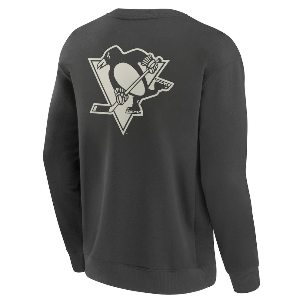 NHL Pittsburgh Penguins Fanatics Elements Future Ground Lettering Pullover Sweatshirt - Charcoal