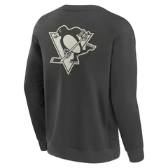 NHL Pittsburgh Penguins Fanatics Elements Future Ground Lettering Pullover Sweatshirt - Charcoal