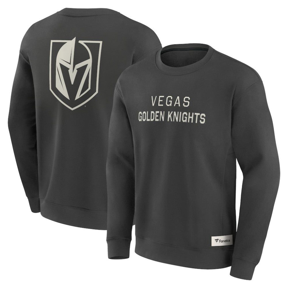NHL Vegas Golden Knights Fanatics Elements Future Ground Lettering Pullover Sweatshirt - Charcoal