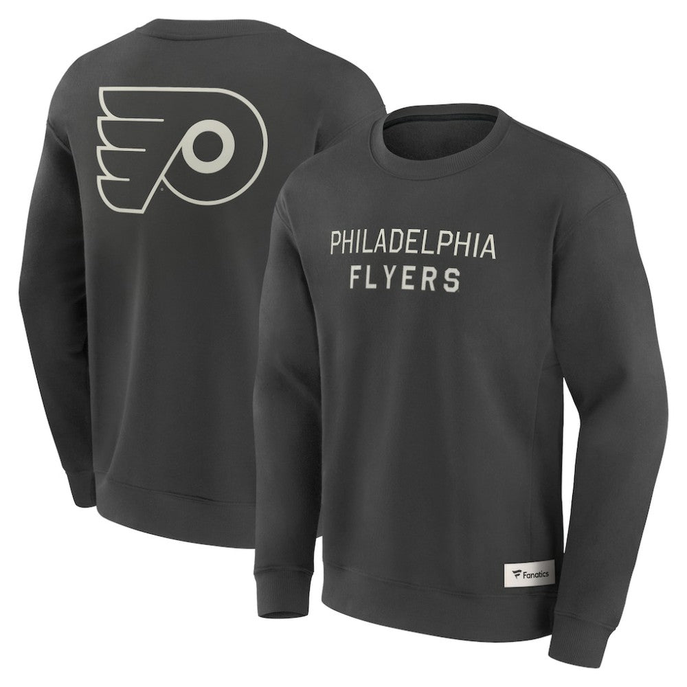NHL Philadelphia Flyers Fanatics Elements Future Ground Lettering Pullover Sweatshirt - Charcoal