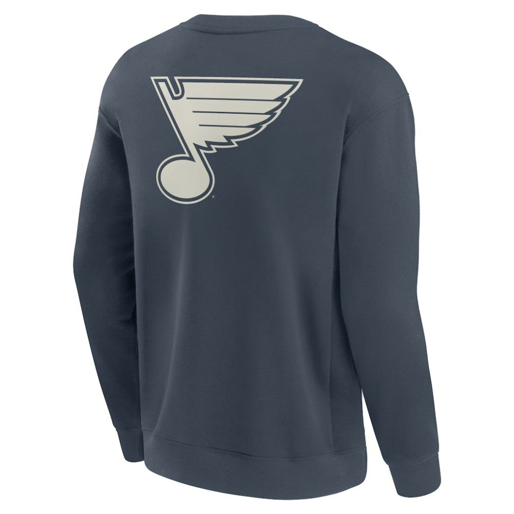 NHL St. Louis Blues Fanatics Elements Future Ground Lettering Pullover Sweatshirt - Blue