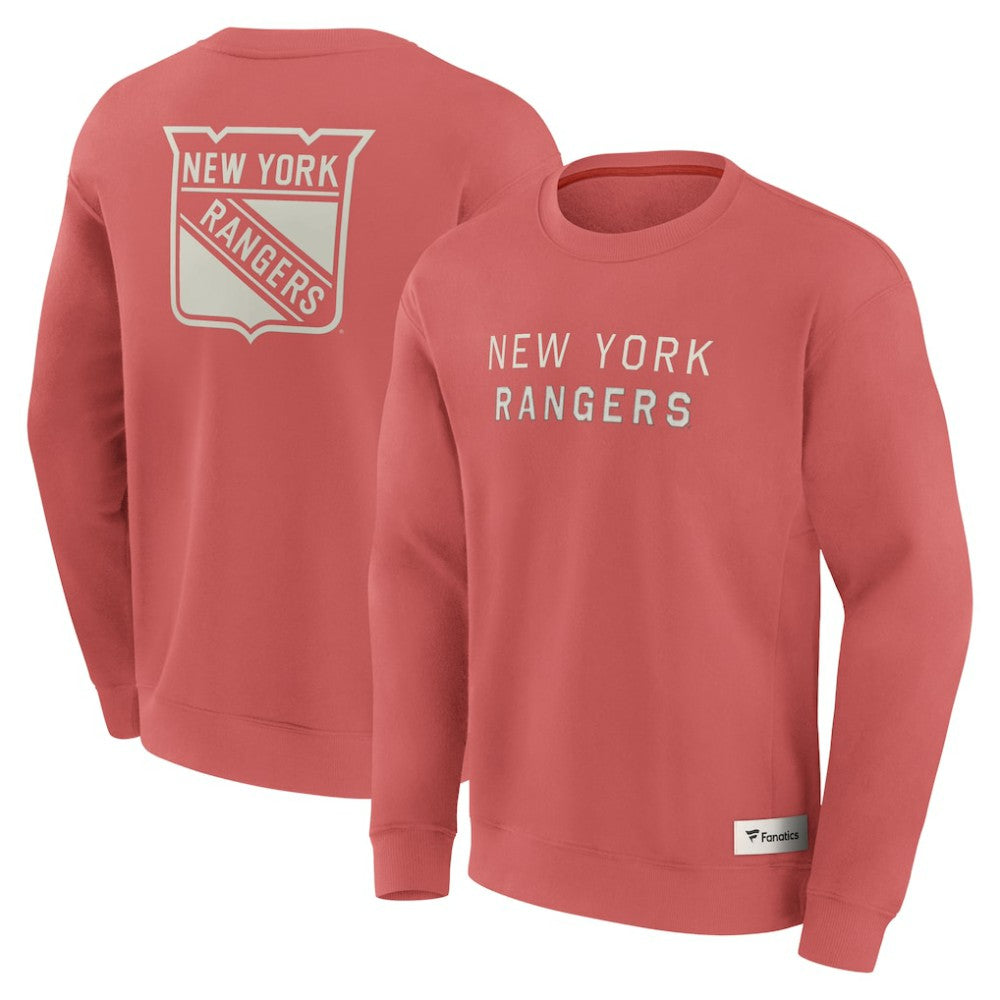 NHL New York Rangers Fanatics Elements Future Ground Lettering Pullover Sweatshirt - Red