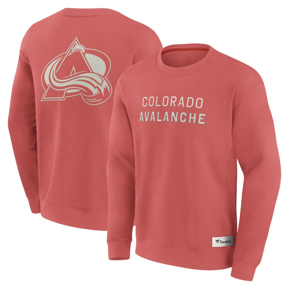 NHL Colorado Avalanche Fanatics Elements Future Ground Lettering Pullover Sweatshirt - Red