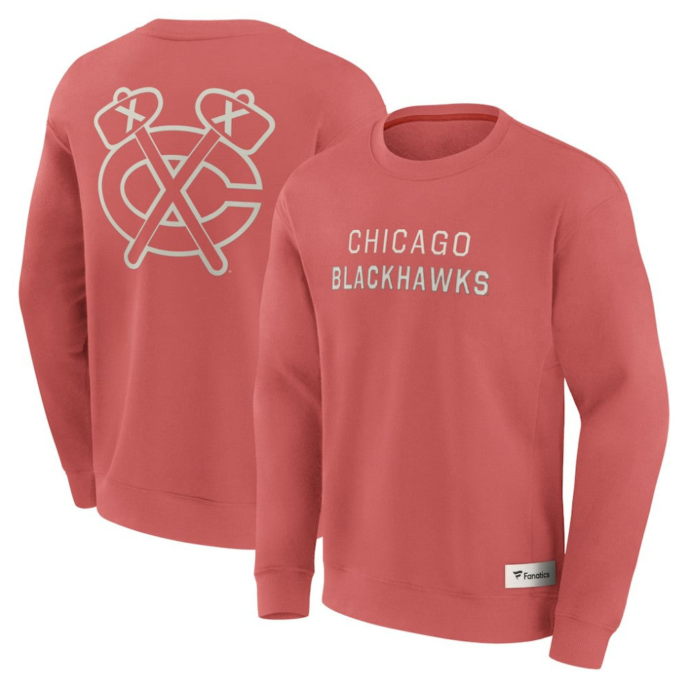 NHL Chicago Blackhawks Fanatics Elements Future Ground Lettering Pullover Sweatshirt - Red