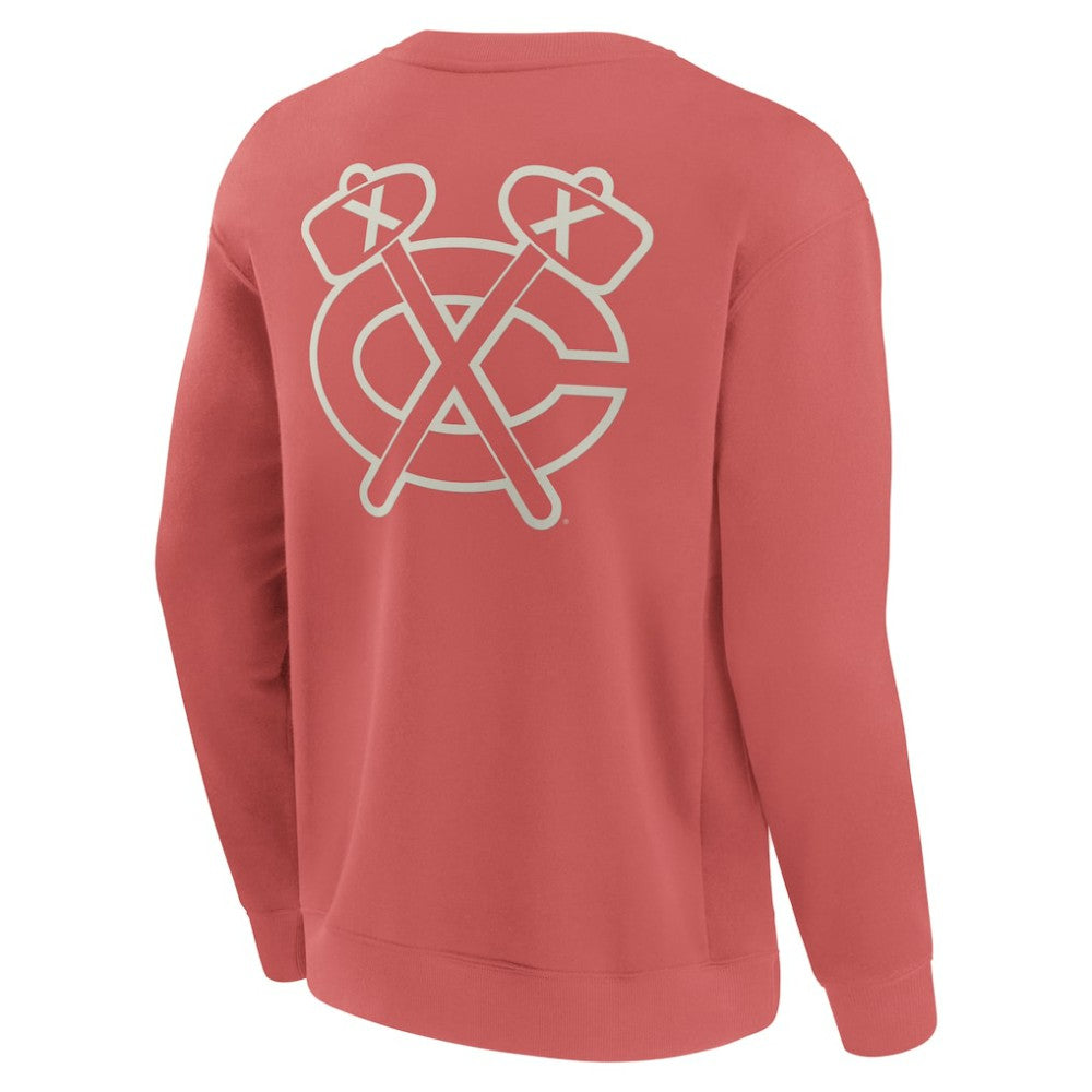 NHL Chicago Blackhawks Fanatics Elements Future Ground Lettering Pullover Sweatshirt - Red