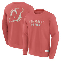 NHL New Jersey Devils Fanatics Elements Future Ground Lettering Pullover Sweatshirt - Red
