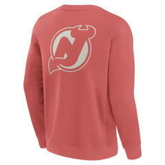 NHL New Jersey Devils Fanatics Elements Future Ground Lettering Pullover Sweatshirt - Red