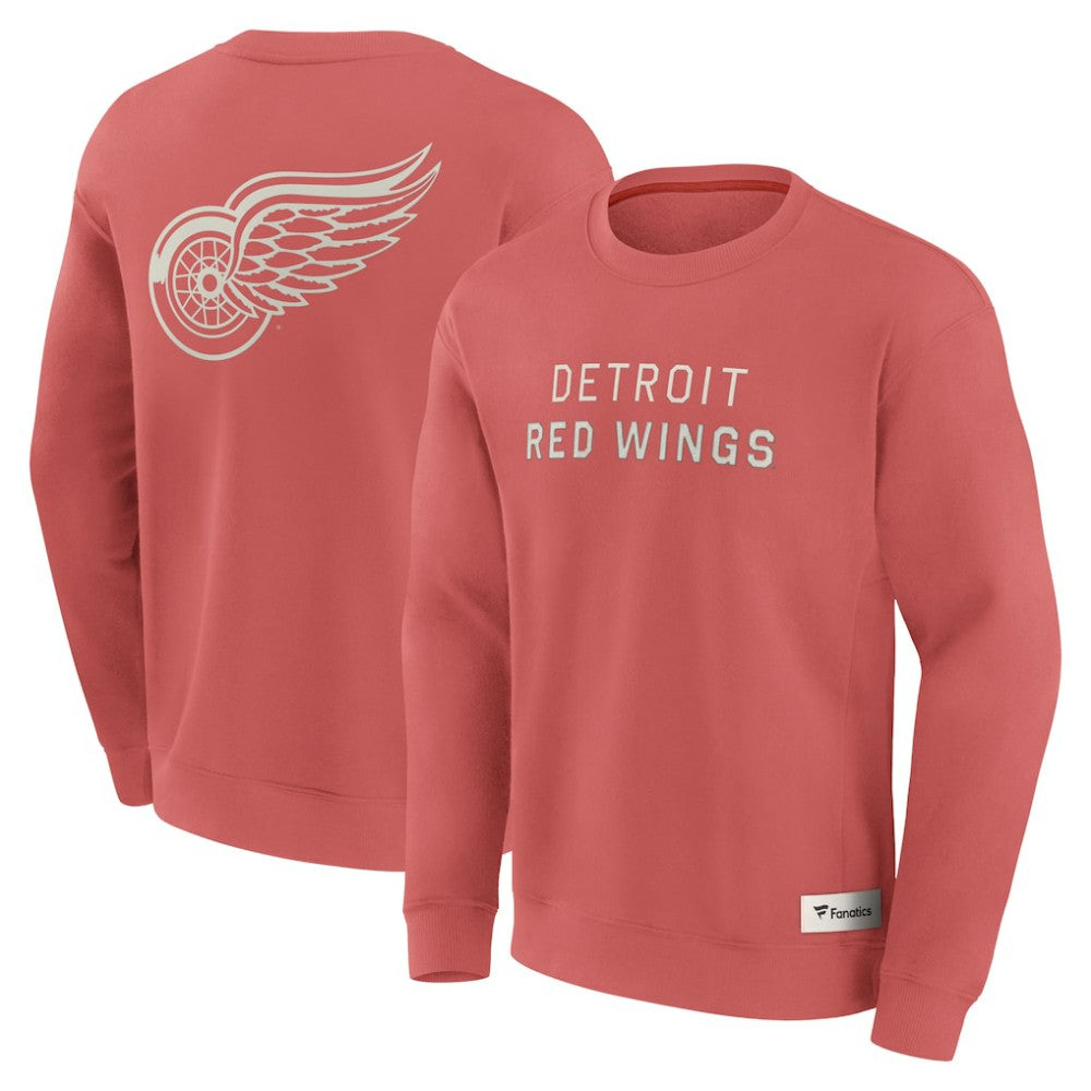 NHL Detroit Red Wings Fanatics Elements Future Ground Lettering Pullover Sweatshirt - Red
