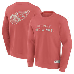 NHL Detroit Red Wings Fanatics Elements Future Ground Lettering Pullover Sweatshirt - Red