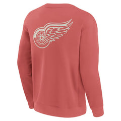 NHL Detroit Red Wings Fanatics Elements Future Ground Lettering Pullover Sweatshirt - Red