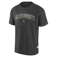NHL Vegas Golden Knights Fanatics Elements Weathered Tonal Future Ground T-Shirt - Charcoal