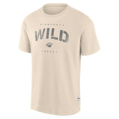 NHL Minnesota Wild Fanatics Elements Weathered Tonal Future Ground T-Shirt - Cream