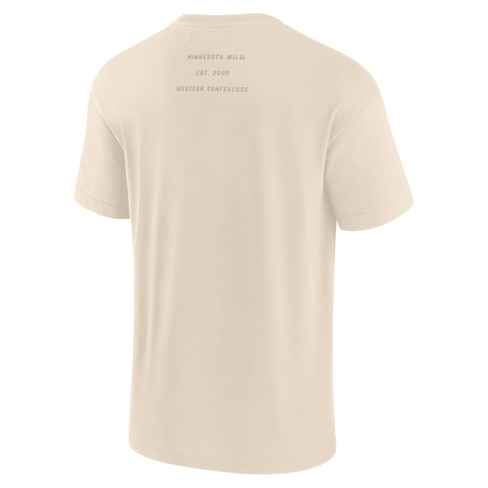NHL Minnesota Wild Fanatics Elements Weathered Tonal Future Ground T-Shirt - Cream