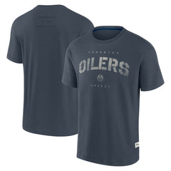 NHL Edmonton Oilers Fanatics Elements Weathered Tonal Future Ground T-Shirt - Navy