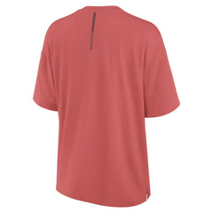 NHL Washington Capitals Fanatics Women's Oversized Elements Raw Edge Future Ground T-Shirt - Red